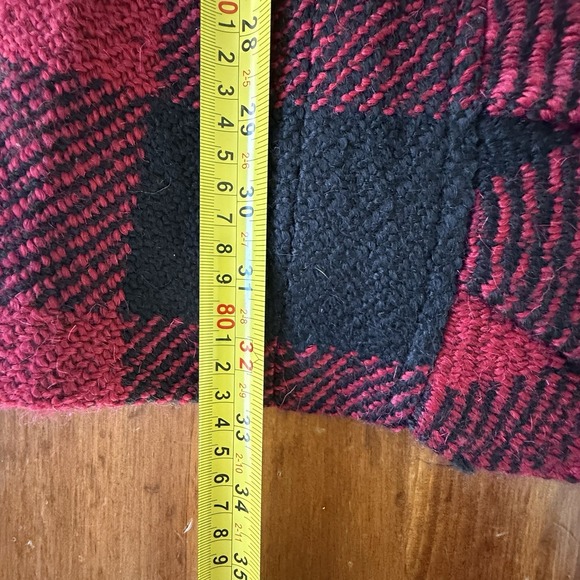 PLENTY Tracy Reese Red Plaid COAT S Buffalo Christmas Anthropologie Holiday - Picture 13 of 16